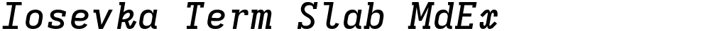 Iosevka Term Slab MdEx