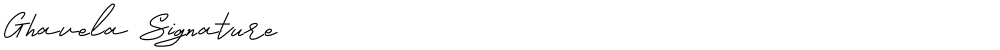 Ghavela Signature