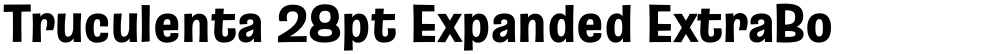 Truculenta 28pt Expanded ExtraBold