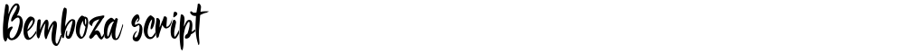 Bemboza script