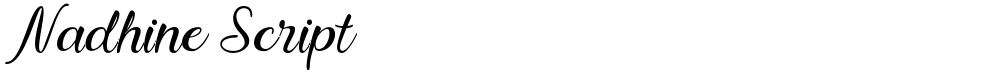 Nadhine Script