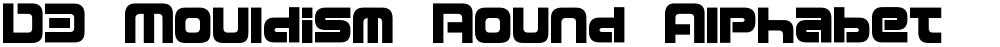 D3 Mouldism Round Alphabet