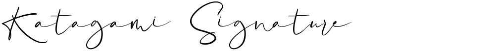 Katagami Signature